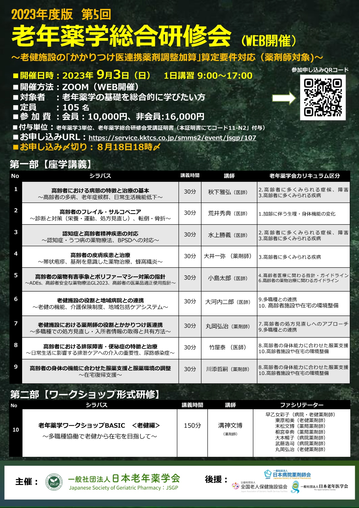 第5回老年薬学総合研修会